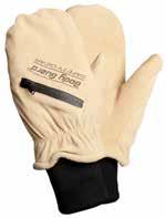 WEATHER LEATHER PALM MITT GLOVE PAIR PosiTherm Lined