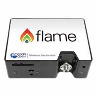 Flame Spectrometer Spectrometers M 2 Beamprofilers Light Meters Specifications High Thermal Stability, Interchangeable Slits The Next eneration of Miniature Spectrometers The Flame spectrometer is
