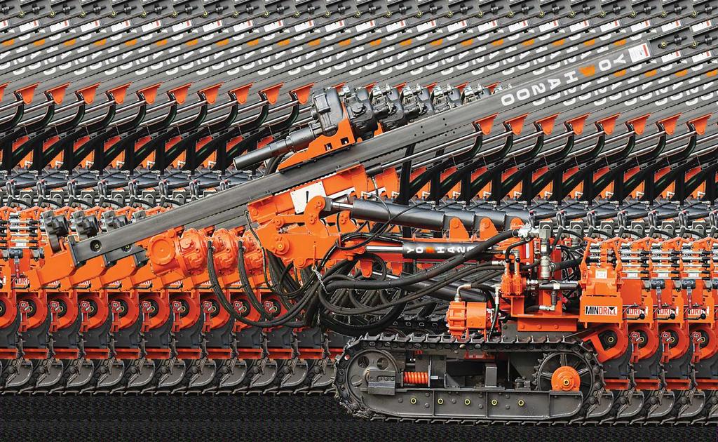 YODHA200 Crawler Drill with DTH Hammer Heavy duty boom without cut pin bush system offered with leading DTH hammer 1.