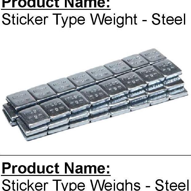 Weight - Steel (Fe) RKE1011736 Sticker Type