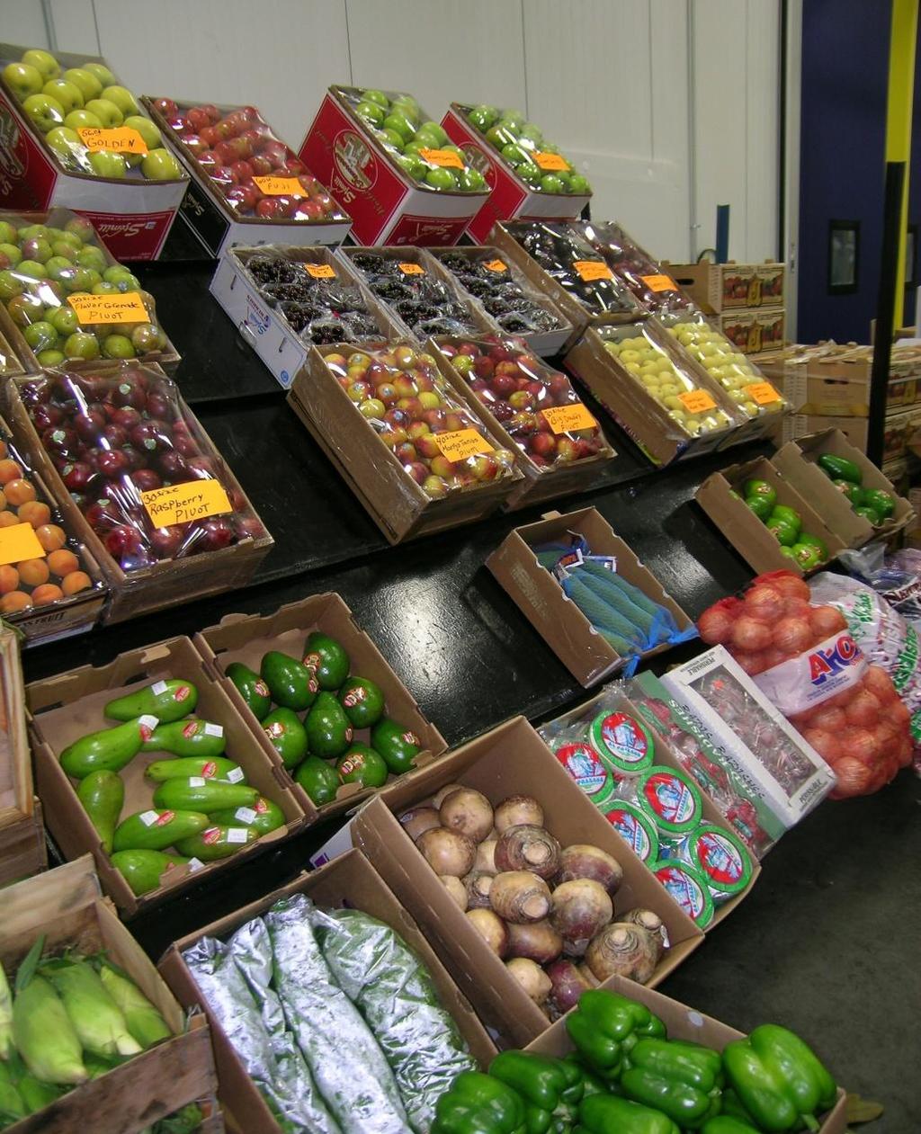 Perishables Fruit arrives into Philadelphia from Chile, Brazil, South Africa, and others.