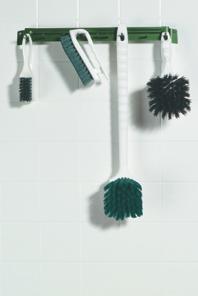 accepts floor drain brushes only to prevent cross-contamination Use for floor drain