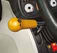 The mechanical lever, fitted as standard, is ideal for loader work.
