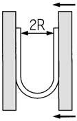 bending radius (mm) Operating temperature Material Air One-touch fittings KQ/KJ series, Insert fittings KF series, Stainless steel 316 insert fittings KFG series, Miniature fittings M/MS series (hose