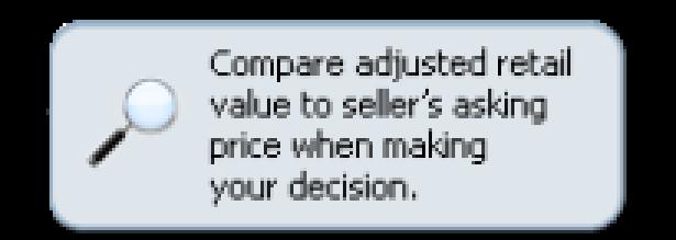 Adjustment 0 + $1,670 Enter retail book value here Above retail book value $ Ownership History 3) Adjusted Retail Value Begin by entering the retail book value Owner