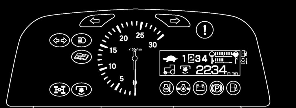 CAUTION: Do not service hot engine. Allow to completely cool before servicing or removing radiator cap. FIG. 4-36 Tachometer FIG.