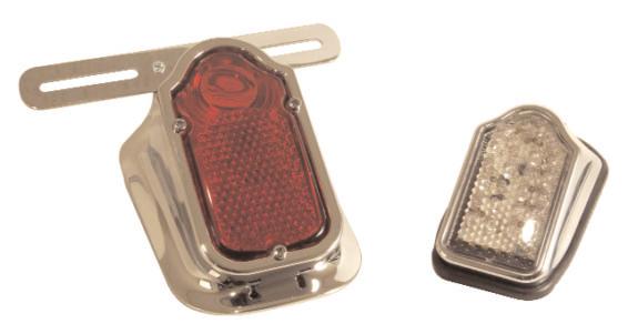 C U S T O M T U R N S I G N A L S, M I N I D E C O L I G H T S Retro Style Tombstone Taillights.