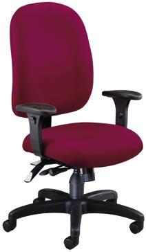Our Most Ergonomic chair built for maximum comfort Lots of chair for a low price. Model 125 has eight ergonomic adjustments, and an extra wide seat.