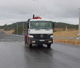 The testing speed took into account the legal speed limits on national roads: LV