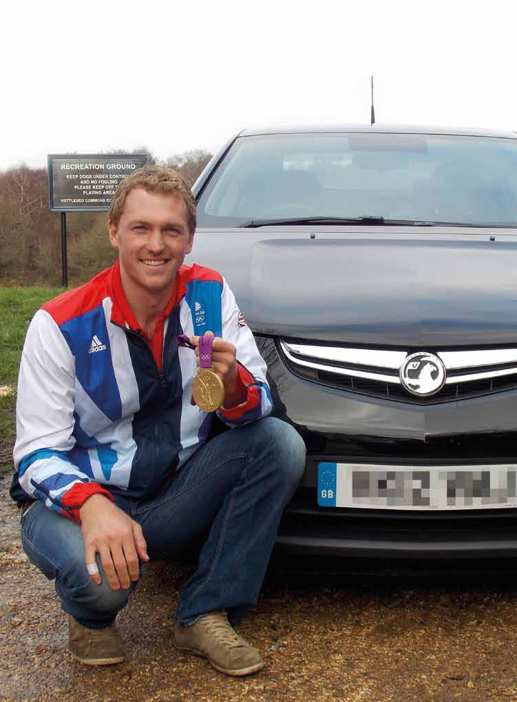 ignition Alex swaps gold for green Pretty oar-some: Alex Gregory is the proud new owner of an Ampera Olympic rowing hero Alex Gregory MBE has just taken delivery of a new Ampera Electron, Vauxhall s