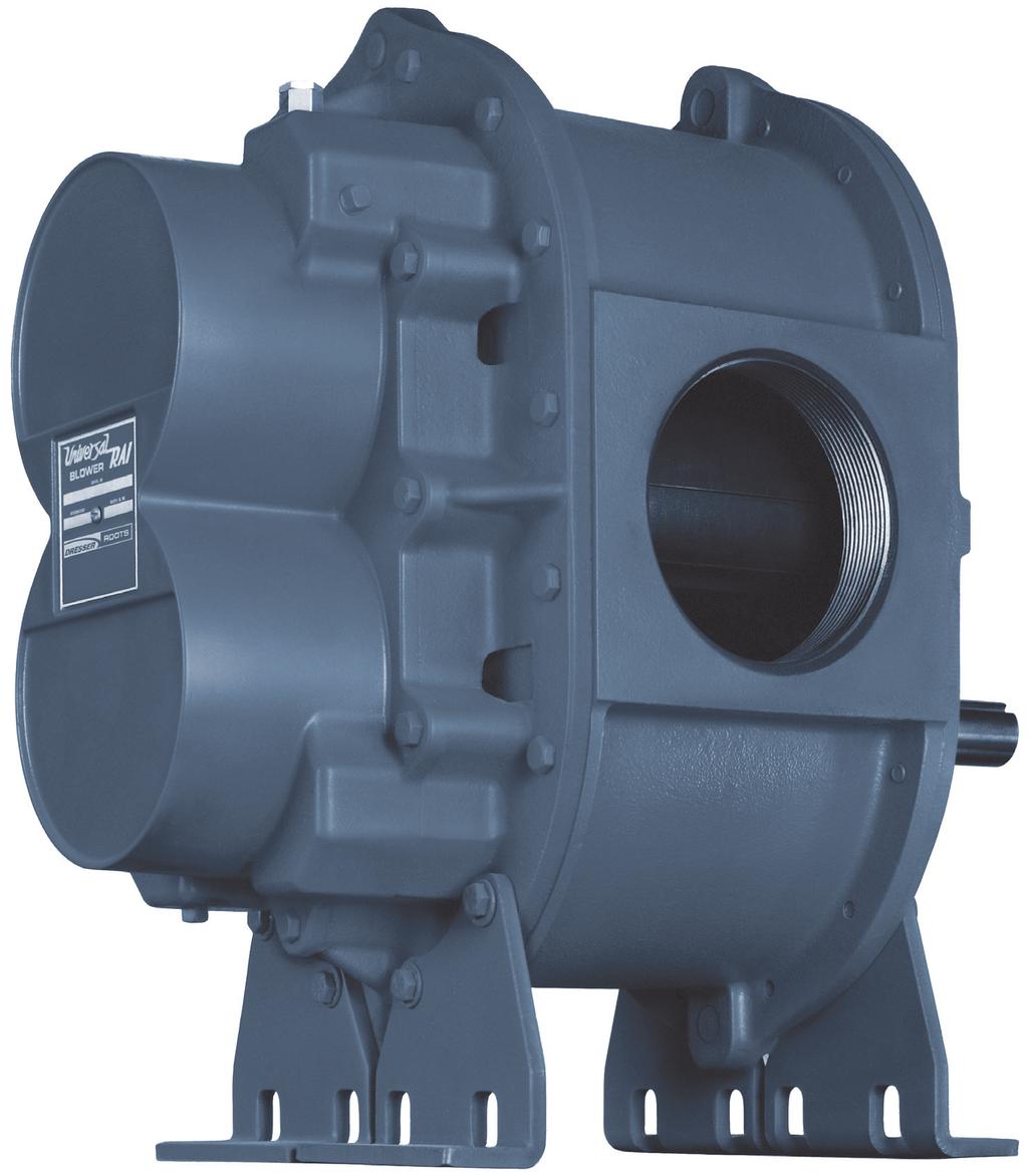 Versatile, reliable ROOTS Universal RAI blower fits your application Remarkably adaptable You can mount the Universal RAI blower upside down or rightside up, with vertical or horizontal flow, and