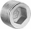 FITTINGS Recessed hexagonal plugs - PLG PLG series plugs are used to close the unused entries. They have an hexagonal head so that they can be opened with proper tools only.