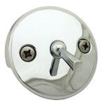 Strainer, Chrome Ring, Fits Most Shower Drains, Stainless Steel,