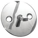03-1409 403981 Oversized Bathtub Drain Overflow Face Plate With Trip Lever, Includes Screws, Chrome Plated Finish.