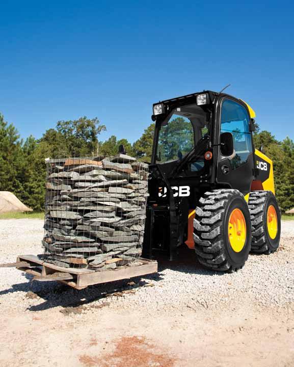 versatility FEATURES n 3,300 lbs rated operating capacity; 8,728 lbs operating weight n Standard 2-speed travel, combined with the powerful 92hp
