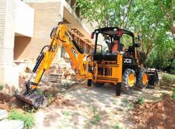 PRODUCTIVITY AND PERFORMANCE The backhoe.