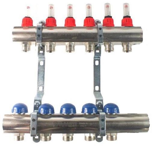 Isolate & drain the system if necessary and remove these items so the manifold looks like the following image.