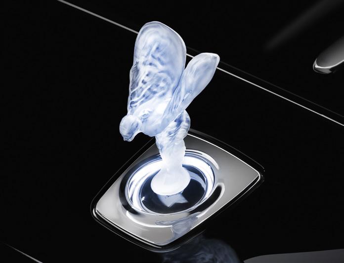 Spirit of Ecstasy Illuminated Finished with a modern frosted effect, the Illuminated
