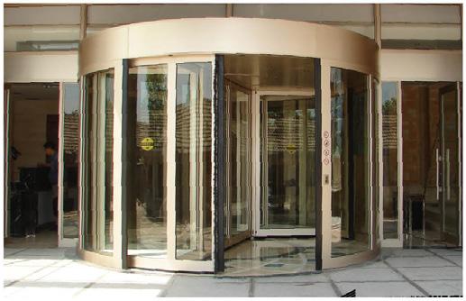 REVOLVING DOOR ABOUT REVOLVING DOORS Revolving doors offer an impressive aesthetic appearance and effectively separate indoor and outdoor