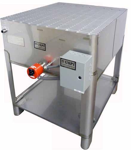 58 us petrolon filtration systems PROTECTIVE GRATING 150 GALLON 12-GAUGE STAINLESS STEEL HOPPER (SS LID NOT PICTURED) maximize your USPI Reclamation Distiller with USPI Reclamation Distiller Removes