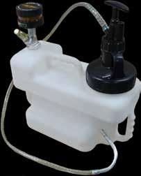 sealed oil transferring unit Color coded fluid management Sealed from outside air Hand pump