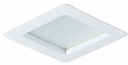 Control Gear: Housing: Electronic White Round and square downlights Developed for use in areas such as bathrooms or wet areas as well as corridors, back of house and any location that requires long