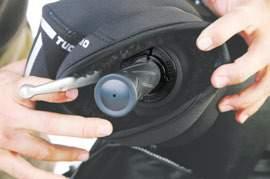 with thermal padding Rigid opening with synthetic fur trim Anti-theft fixing system Patented