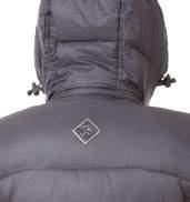 down jacket Water-repellent outer shell made from