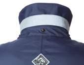 INDRO 8917MF026 FEBO 8901 BS-dark blue 6 sizes 46IT-S / 56IT-3XL ¾ length single breasted techno rain jacket