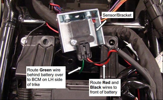 Figure 21 Figure 18 b. Connect the black wire from the sensor to the negative battery terminal.