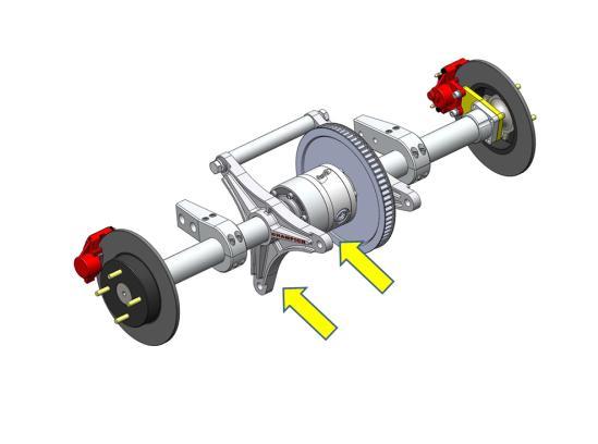 Use zip ties to attach the brake line to the swing arm. e. Crimp the supplied male spade electrical connectors to the wires on the supplied brake pressure switch.