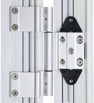 The new continuous height adjustment is achieved by an eccentric on the lever hinge part when the door is hung in place, as well as adjustment of the rebate gap.