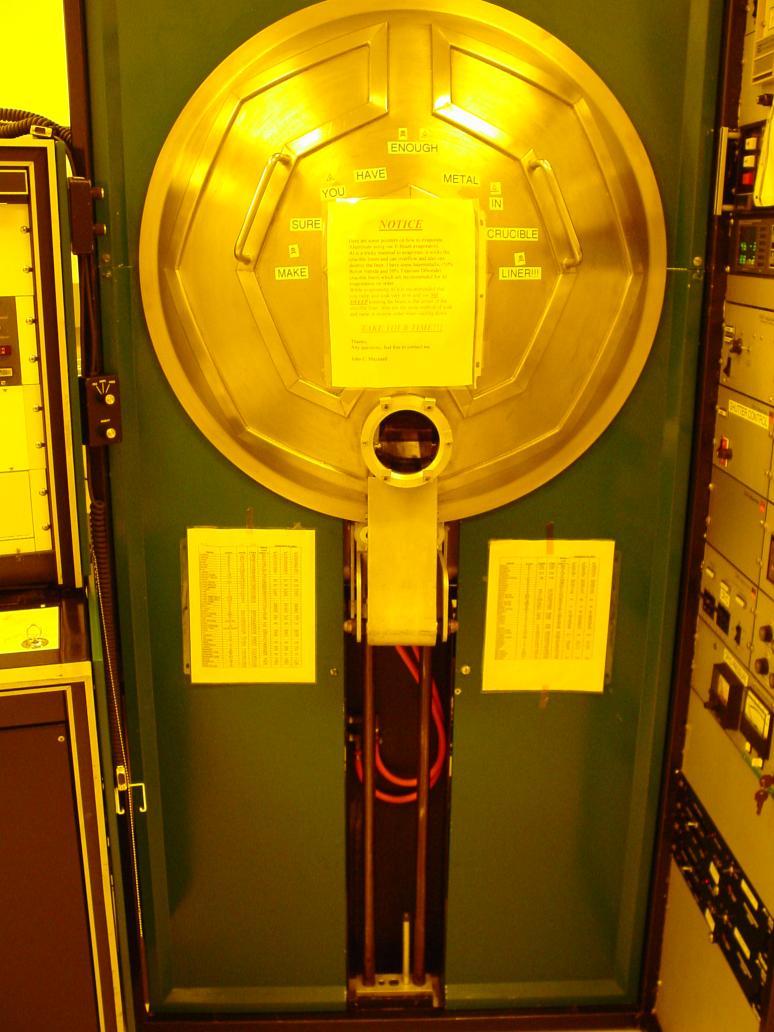 Chamber Door wafers go in here Invisible sign What does it say?