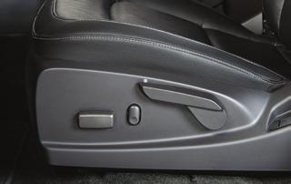 POWER SEATSF A. Seat Cushion Adjustment Move the front control to move the seat forward or rearward, or to raise or lower the seat. B.