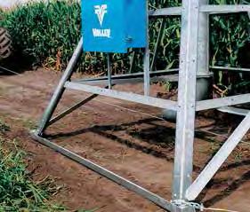 Each pivot can be towed from one field to another in less than an hour.