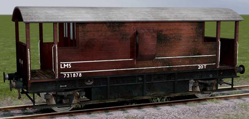 Originally built in the 1920s with four wheels, many were rebuilt at Swindon in the early 1950s with the trademark sixwheel arrangement. 2.2.7 Twenty Tonne Brake Van These wagons were built at Derby around the time of the nationalisation of the British railways in 1948.