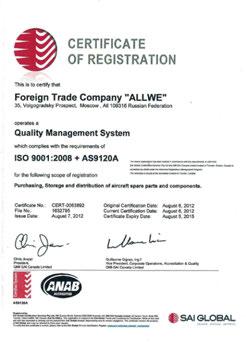 CERTIFICATES The company s