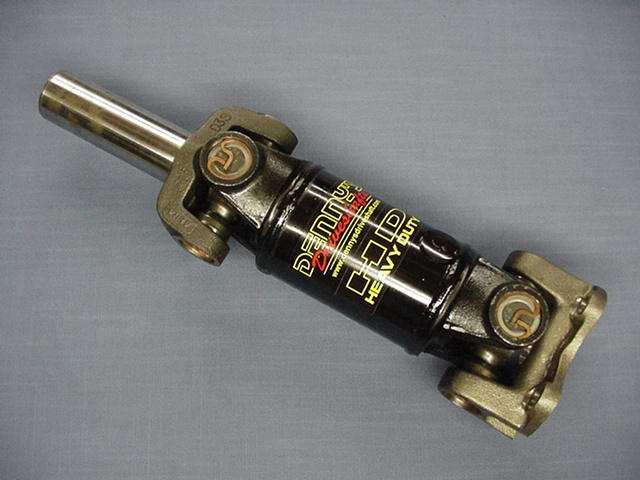 70506 Denny s Driveshaft, Coupe/Spyder GT, All New, High Speed Balanced, HD 1330 Series U-Joints w/o grease fitting, 28 Spline for T-5 and Tremec 3550. Includes Ford 8.