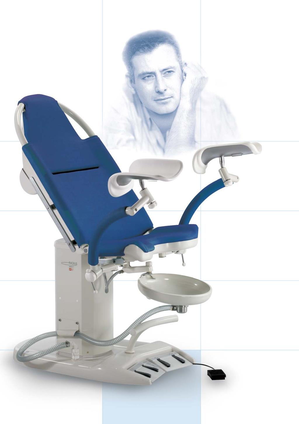 1557.03 Model for urology UROLOGY One motor for height adjustment One motor for combined seat/back rest adjustment One motor for separate seat adjustment Supine position possible Memory function
