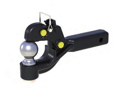 Coupling Products Dual Purpose Receiver Made for 2" receiver tubes Interchangeable balls Black finish with chrome ball The DPR2000 and DPR2516 are the industry's ONLY dual purpose hitch with a 16,000