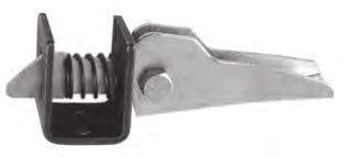 Trailer Accessories Weldable Spring Latch Wallace Forge s boxed in spring latch features a zinc plated