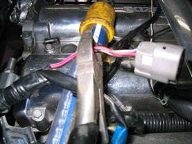 We don t recommend permanently installing the heater hose yet as you still need to plug in the ECU sensor and it is much easier with the hose disconnected.