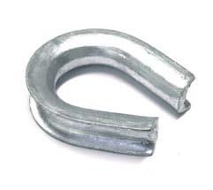 Hardware Fittings Wire Rope Thimble - Closed Bend Radius Seat Width Threaded Length THWC-10 12.