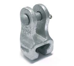 Hardware Fittings Socket Clevis - Galvanised Forged Steel Available with W or R clip security pin Tension Rating (kn) Socket Size