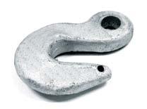 Hardware Fittings Tongue Hook - Galvanised Forged Steel Tension Rating