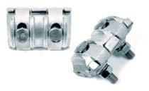 Hardware Fittings Parallel Groove Clamps - Aluminium Many Parallel Groove Clamps are available tin plated for use with copper conductors.