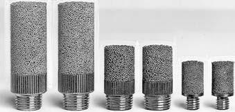 BC Sintered Body Type Series N Ideal for the exhaust of a compact valve or pilot air. / N101-01 N110-01 N120-M3 N120-M5 R R (1) M3 M5 1/8 1/8 Noise reduction (db ()) 16 21 13 18 Max.