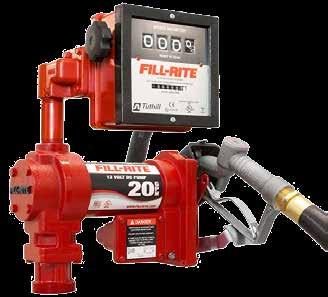12V DC FUEL PUMPS Item code: FILLRITE-12V The Fill-Rite versatile line of DC fuel transfer pumps are available with flows ranging from 13 GPM, to the industry best flow of 25 GPM.