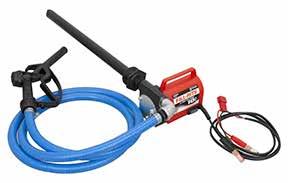 hose clamps. Diesel and Antifreeze. 10 GPM. 1/5 HP motor. 30 minute duty cycle. 20 Amps. Bypass valve and lip seal for leak protection. Cast iron body. 6.5 ft power cord with battery clamps.