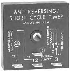 Timer - Lockout TA Series The TA Series prevents rapid recycling of a compressor. A lockout delay is started when the thermostat opens, or input voltage is lost.
